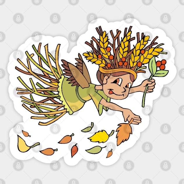 Autumn Fairy Sticker by HolidayBug